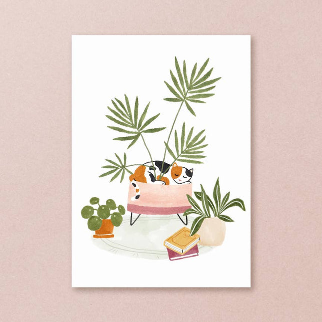 Postcard calico cat - Harman Shop & Atelier
