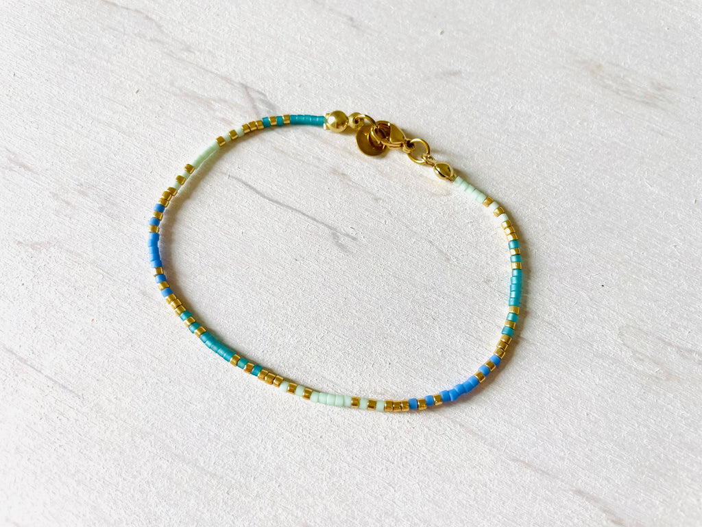 Miyuki armband met roestvrijstalen haak - N011