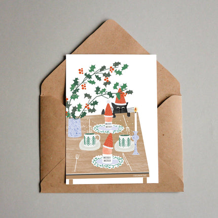 Postcard - Christmas Breakfast - Harman Shop & Atelier