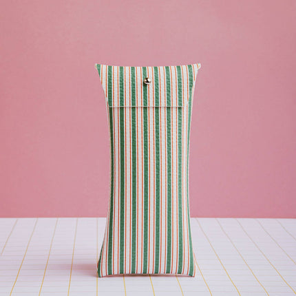 Sunglasses & Glasses Case - Green Stripes