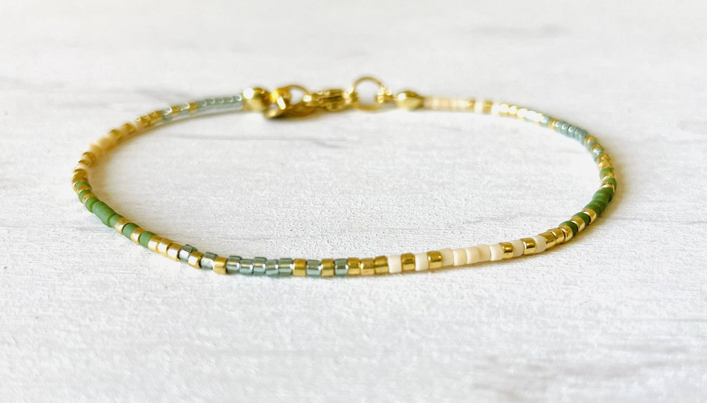 Miyuki Bracelet with Stainless Steel Hook - N016 - Harman Shop & Atelier