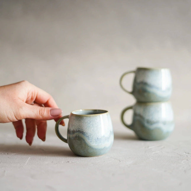 Handmade Ceramic Cup - Oasis - Green - 100ml - Harman Shop & Atelier