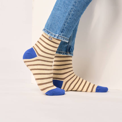 Cotton Socks - Striped - One size: 41/46