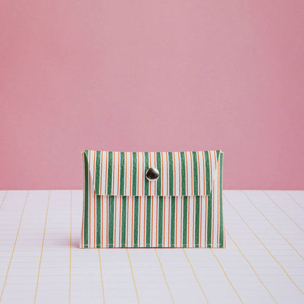 Card holder - Green Stripes