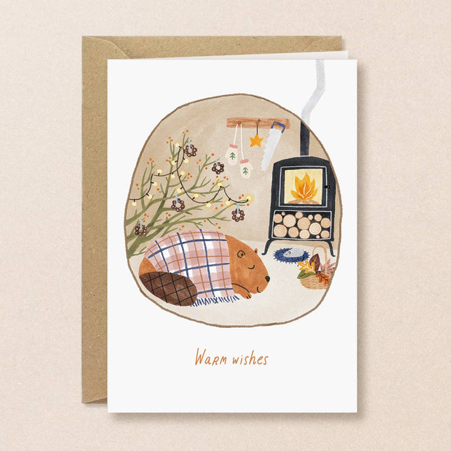 Christmas Card - Beaver
