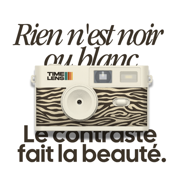 TimeLens® Camera - Cream Zebra