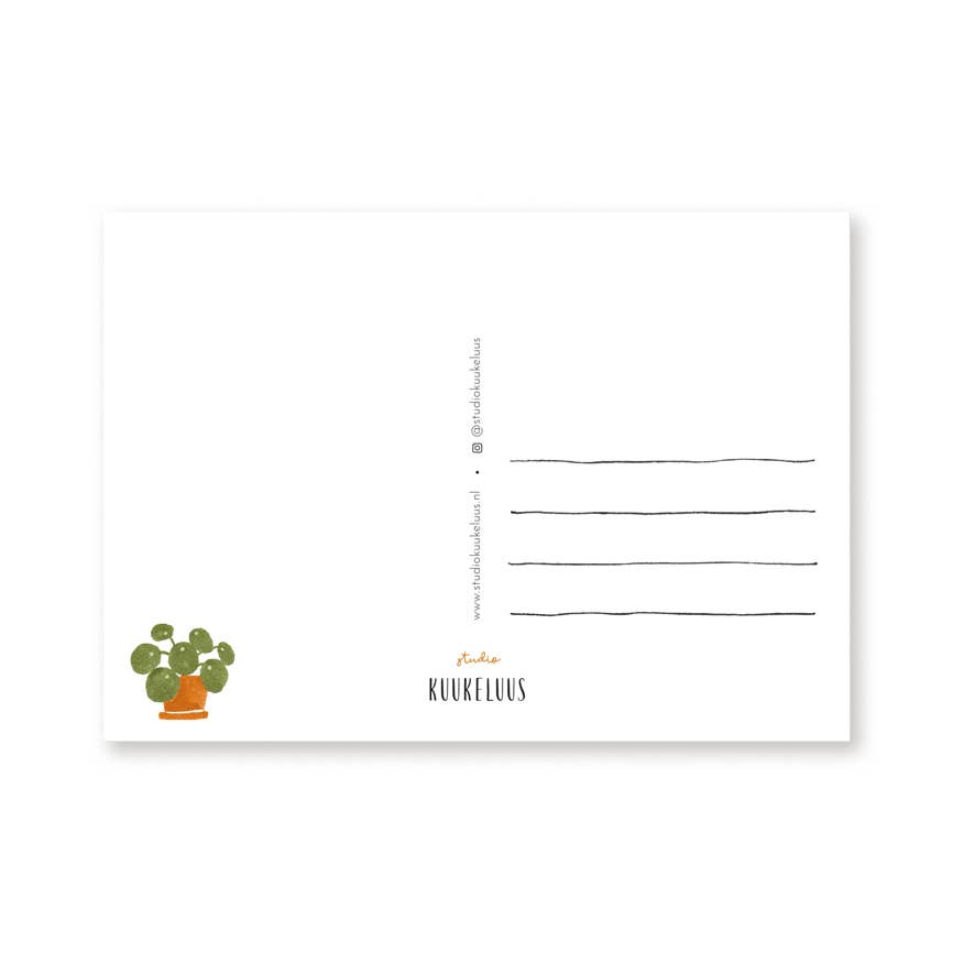 Postcard calico cat - Harman Shop & Atelier