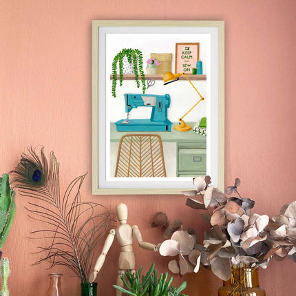 Poster - Keep Calm and Sew - A4 - Harman Shop & Atelier