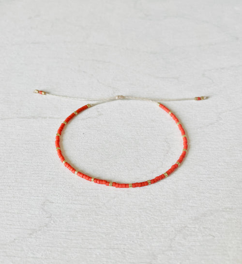 Adjustable Miyuki Bracelet - Rocaille - 0123 - Harman Shop & Atelier