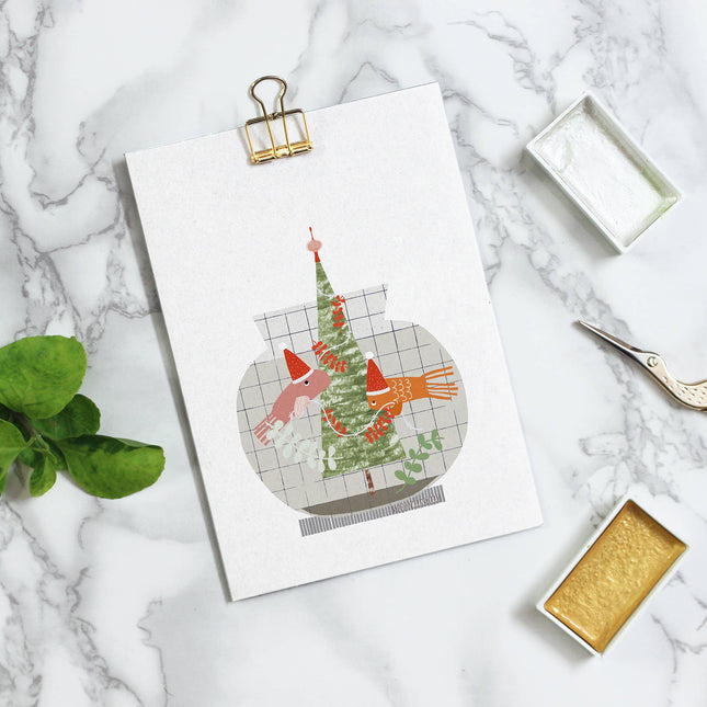 Postcard - Christmas Bowl - Harman Shop & Atelier