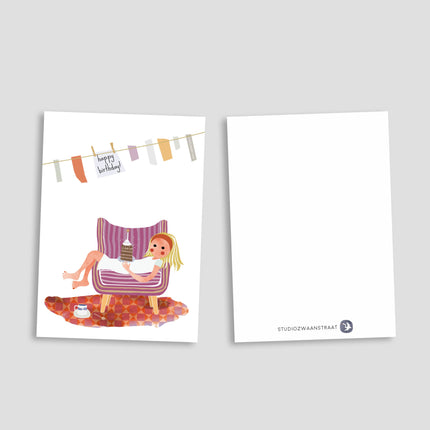 Postcard - Happy Birthday - Harman Shop & Atelier