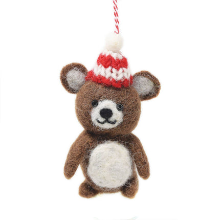 Felt Christmas Decoration - Teddy - Harman Shop & Atelier