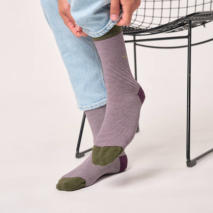 Cotton Socks - Striped - One size: 41/46