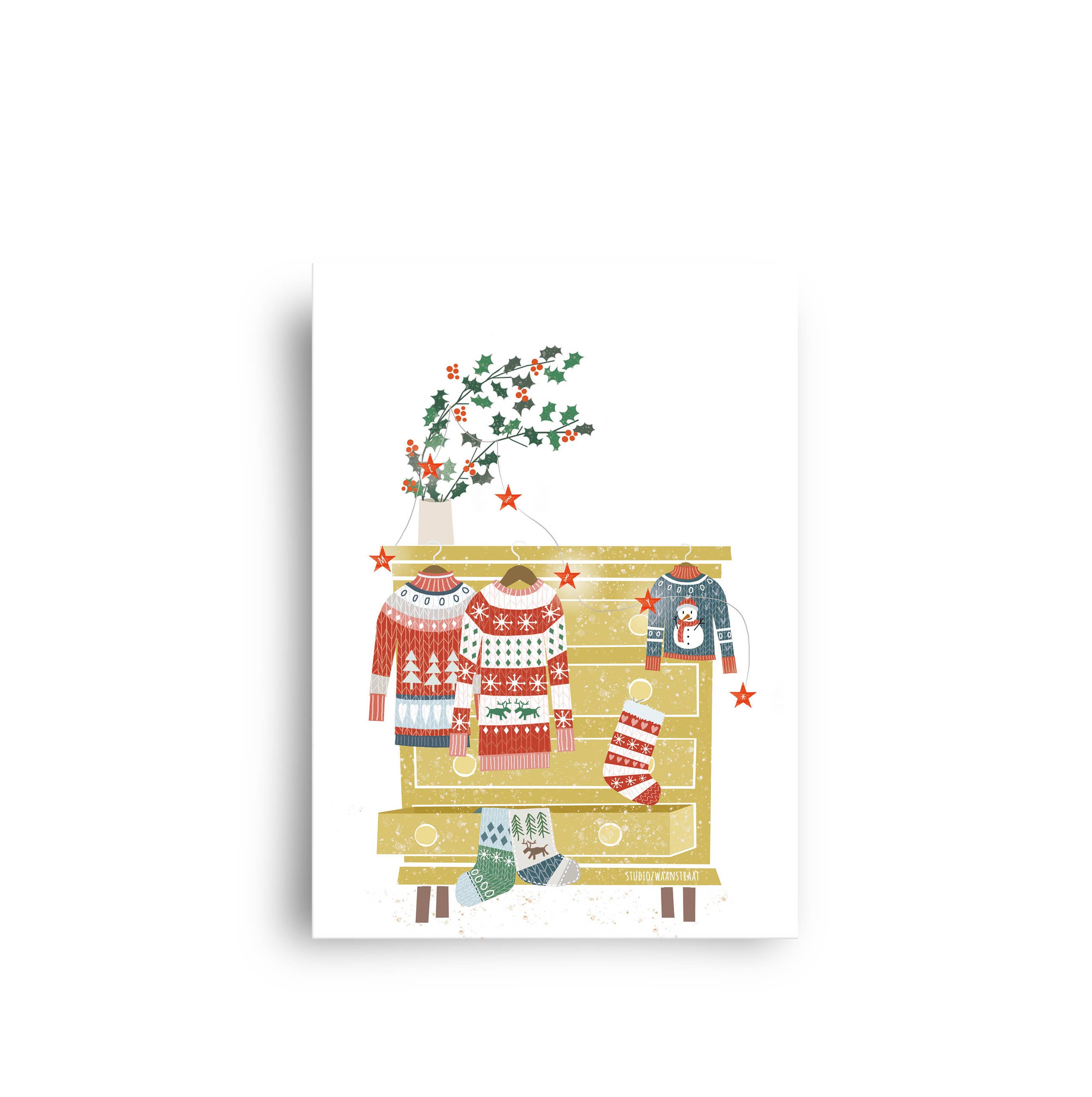 Ansichtkaart - Kersttrui