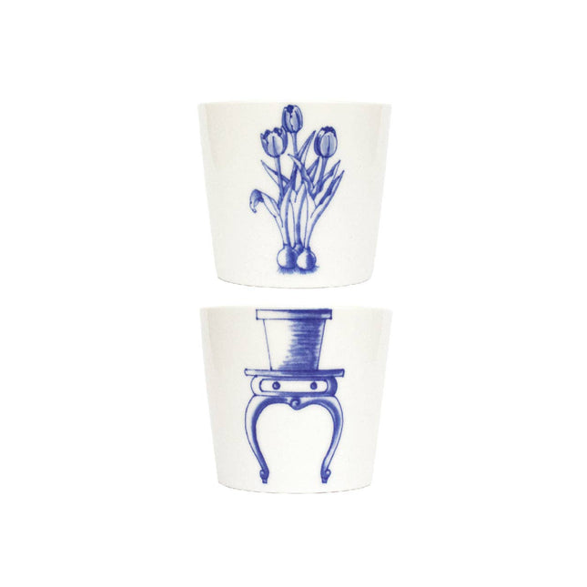 Handcrafted Porcelain Cup Set - Bonsai - Tulip - 175mL
