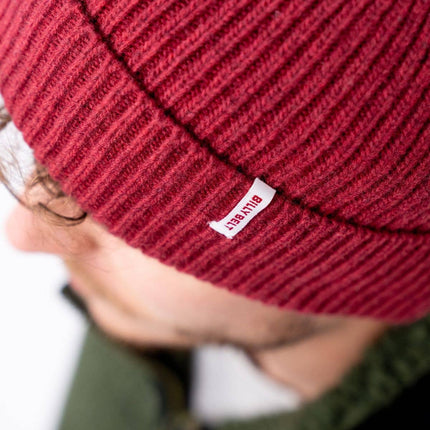 Unisex Wool Beanie - Bordeaux - Harman Shop & Atelier