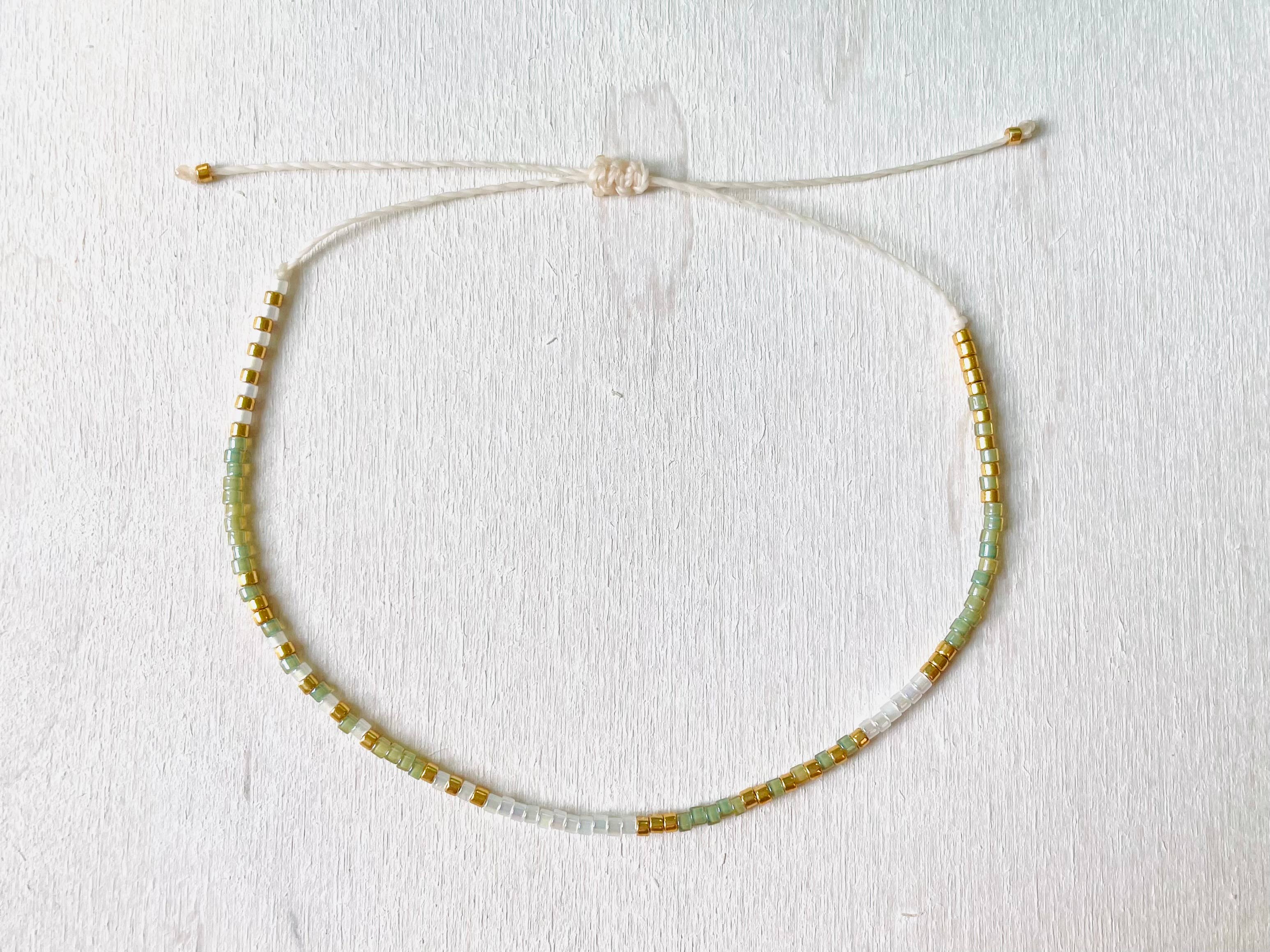 Adjustable Miyuki Bracelet - Rocaille - 0080 - Harman Shop & Atelier