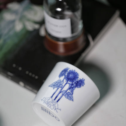 Handgemaakte porseleinen kopjesset - Bonsai - Zonnebloem - 175 ml