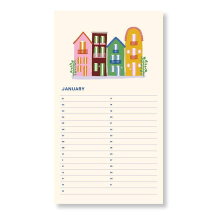 Fabrique Birthday Calender - Flowers