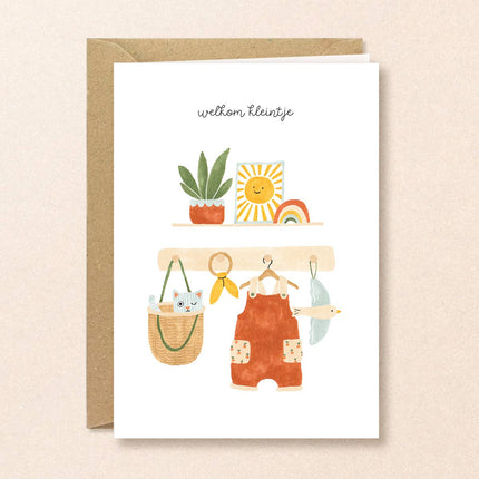 Sun baby card - Welcome little one