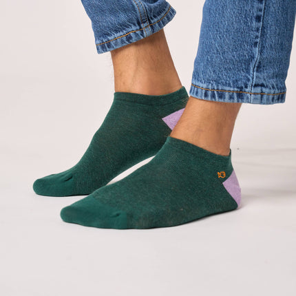 Cotton Ankle Socks - Green - One size: 41/46