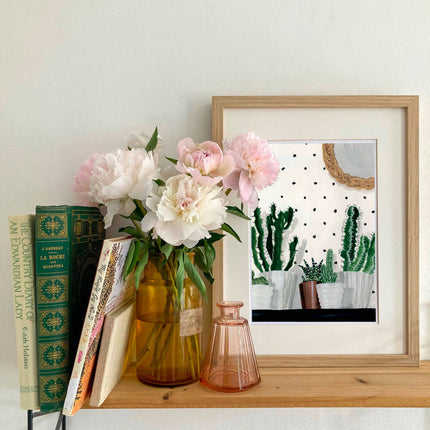 Poster - Cactus and Polka Dots - A4 - Harman Shop & Atelier