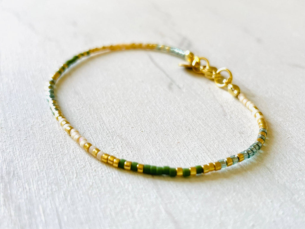 Miyuki Bracelet with Stainless Steel Hook - N016 - Harman Shop & Atelier