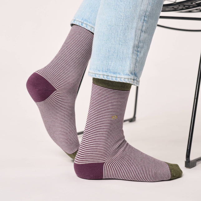 Cotton Socks - Striped - One size: 41/46