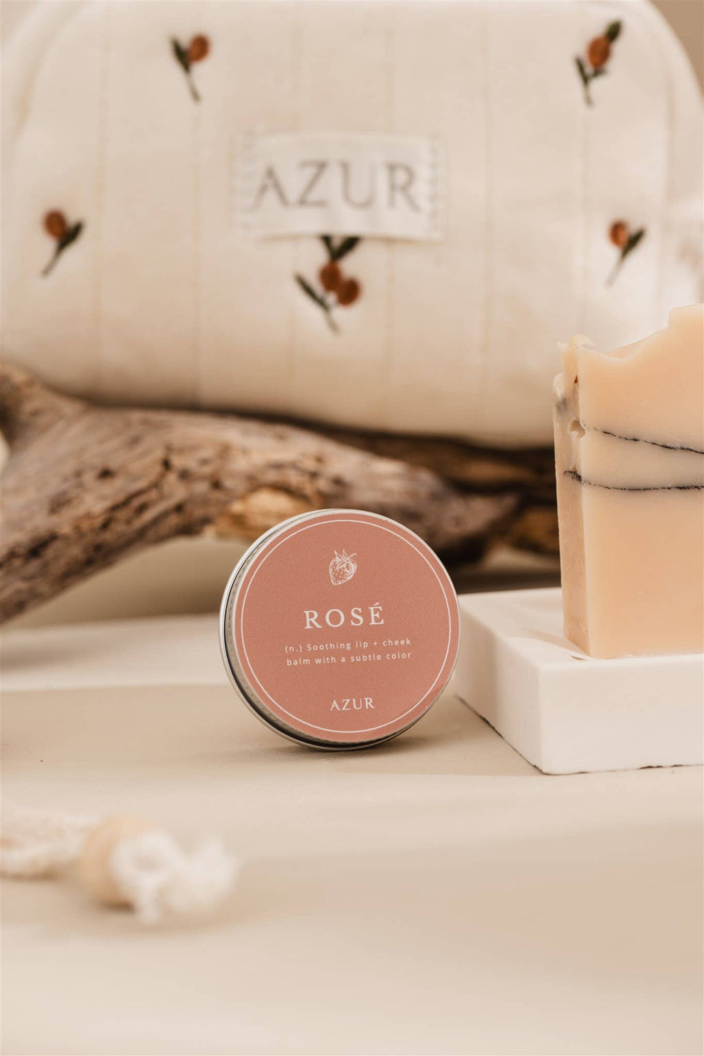 Natural Lipbalm - Lips & Cheeks - Rose - Harman Shop & Atelier