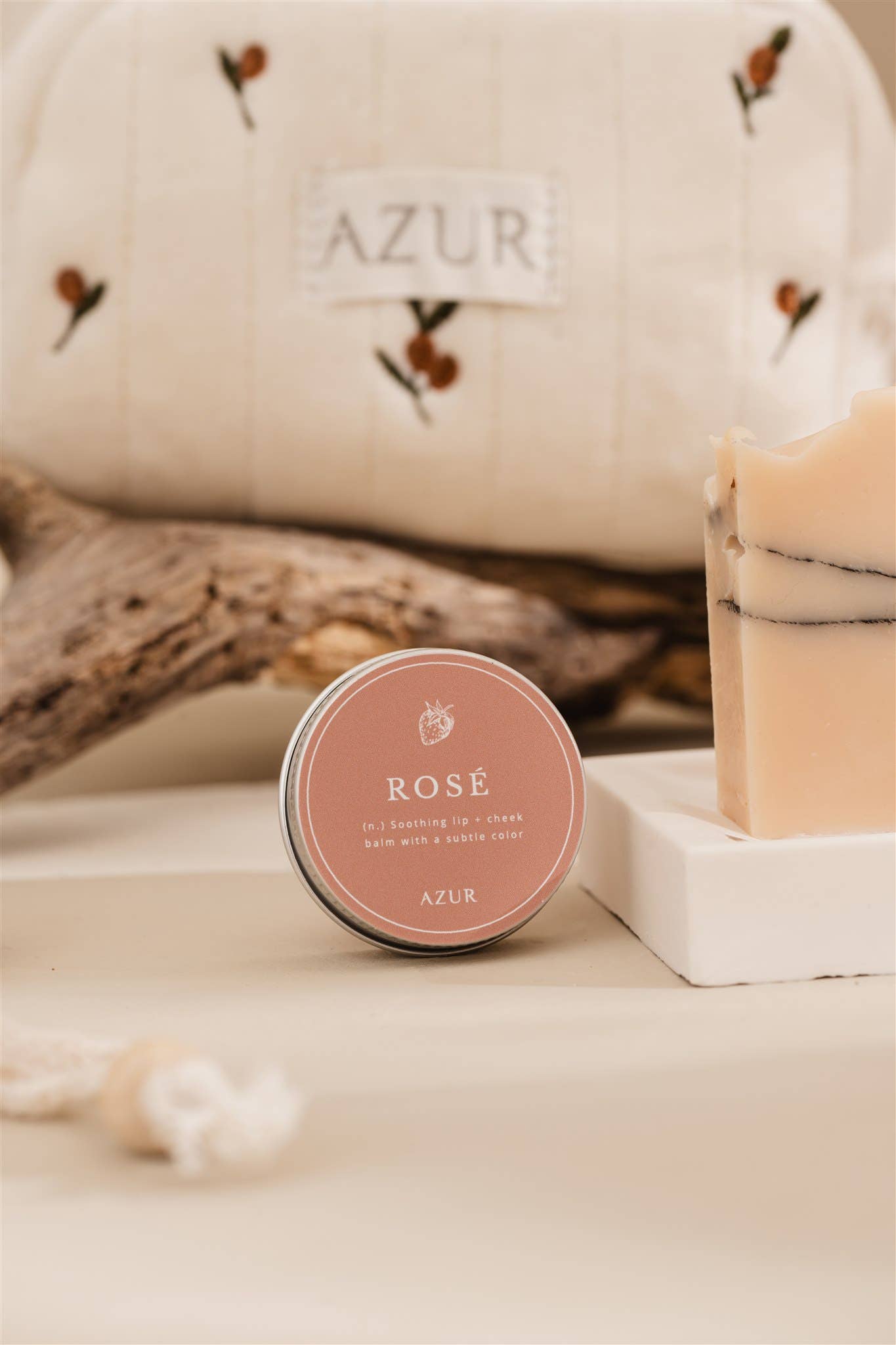 Natural Lipbalm - Lips & Cheeks - Rose