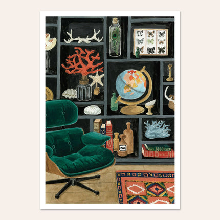 Poster - Cabinet of Curiosities Display - A4 - Harman Shop & Atelier