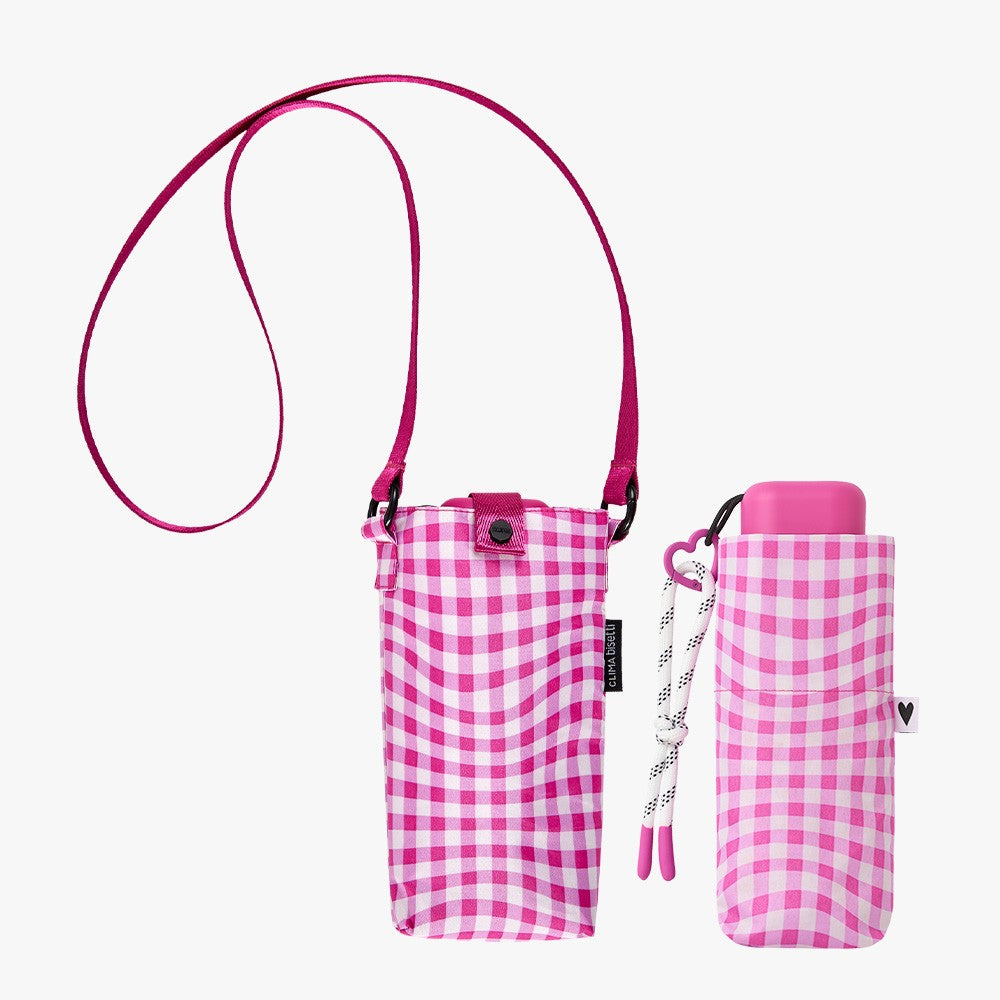 Mini Manual Foldable Umbrella - Vichy - Harman Shop & Atelier