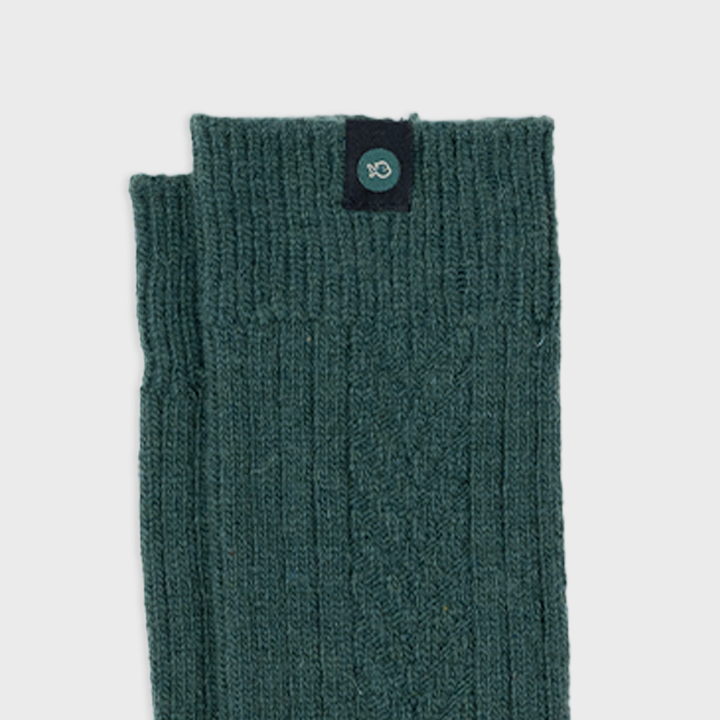 Wool Socks - Green - One size: 41/46
