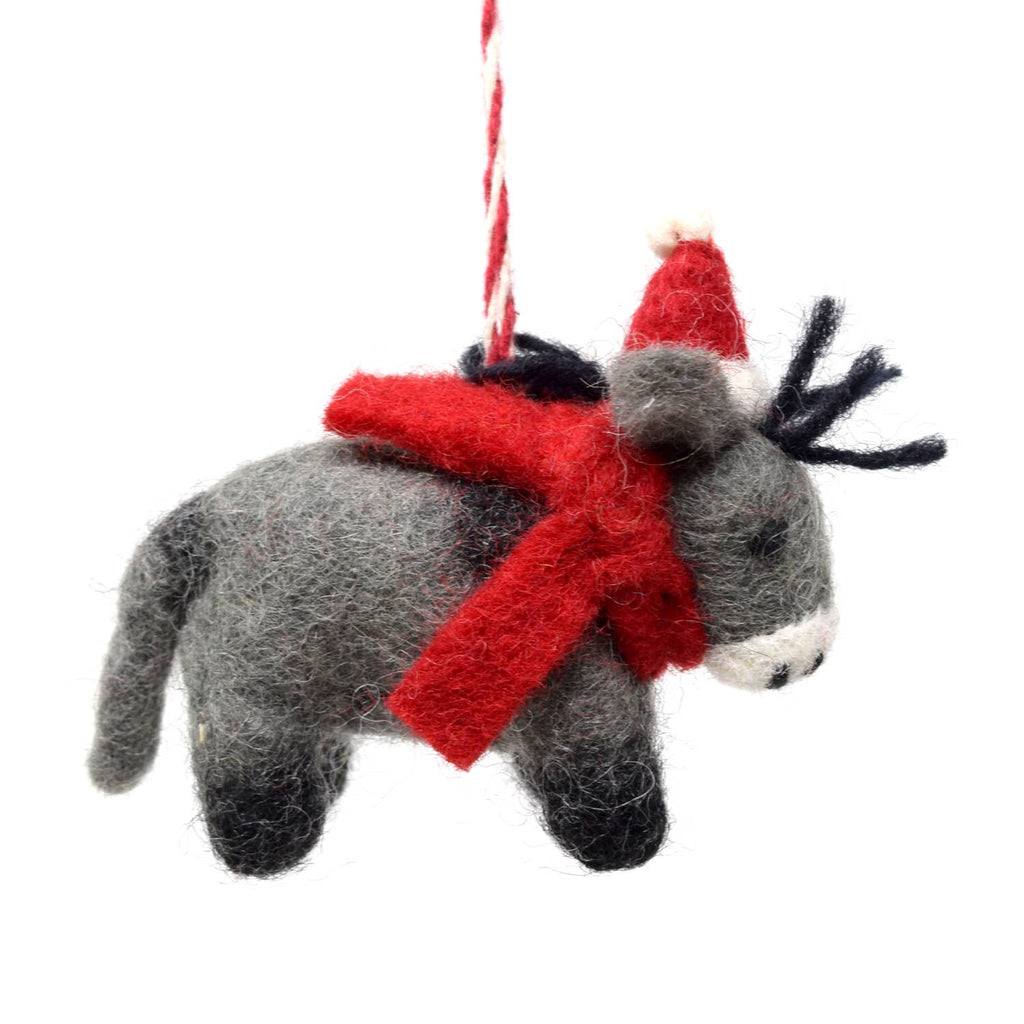Felt Christmas Decoration - Donkey