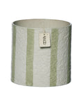 Handmade Waterproof Flower Pot - 100% recycled paper - Sage & Off White - Harman Shop & Atelier