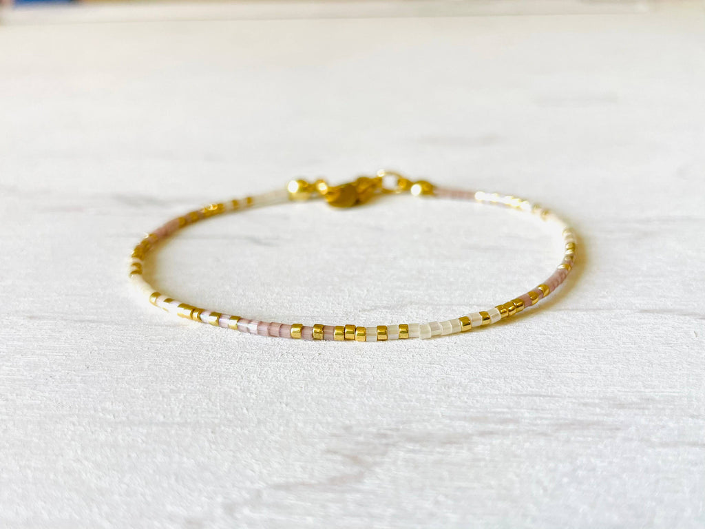 Miyuki Bracelet with Stainless Steel Hook - N014 - Harman Shop & Atelier