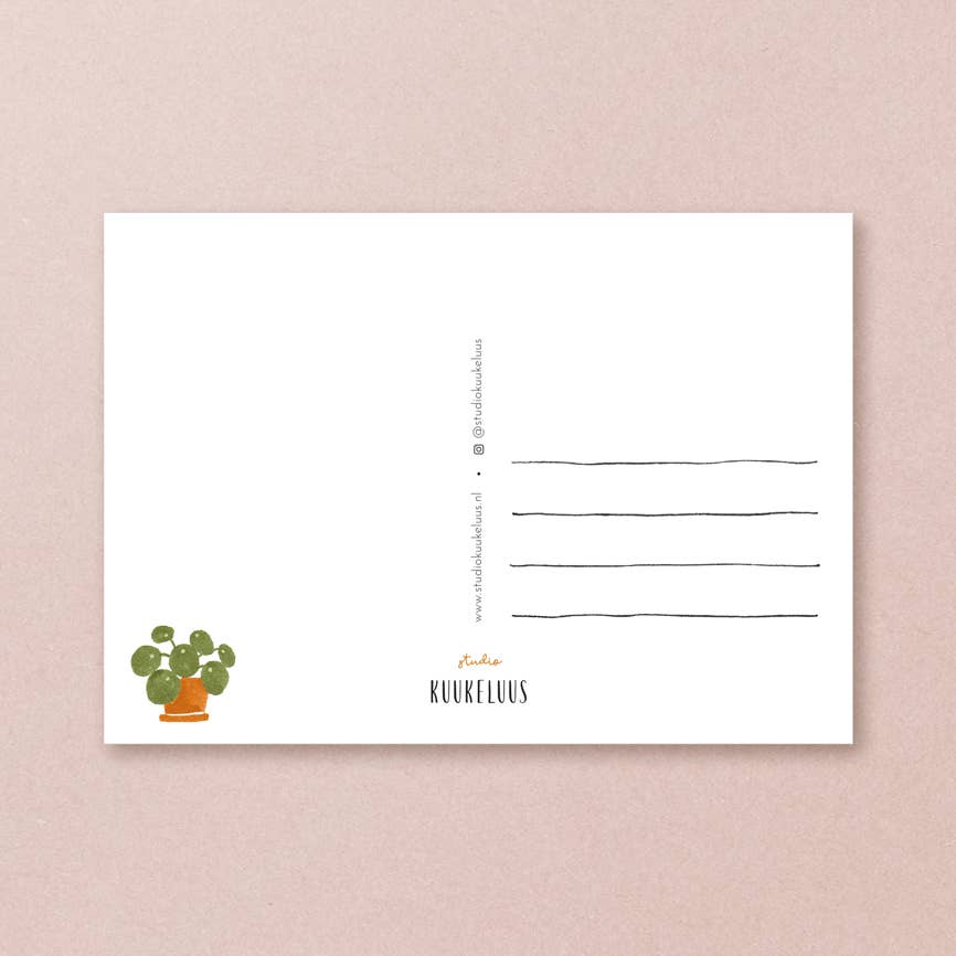 Postcard calico cat - Harman Shop & Atelier