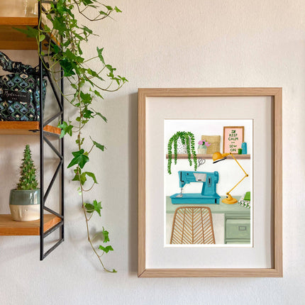 Poster - Keep Calm and Sew - A4 - Harman Shop & Atelier