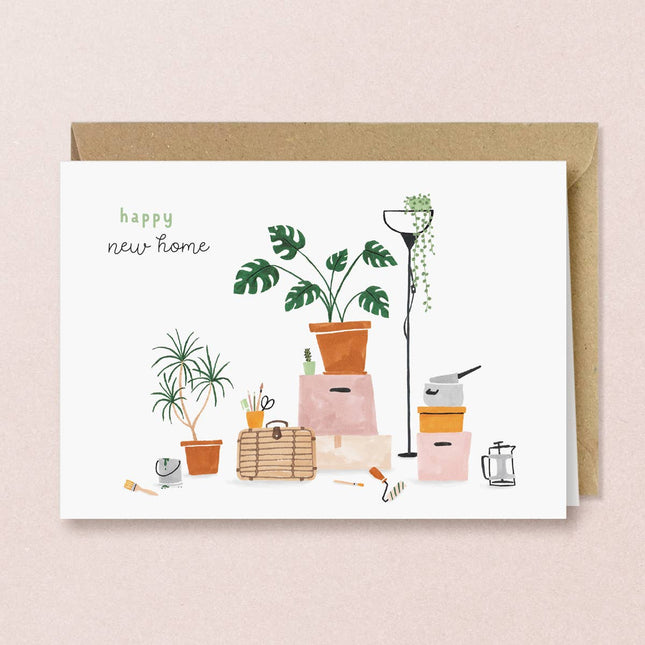 Happy New Home Boxes Greeting Card - Harman Shop & Atelier