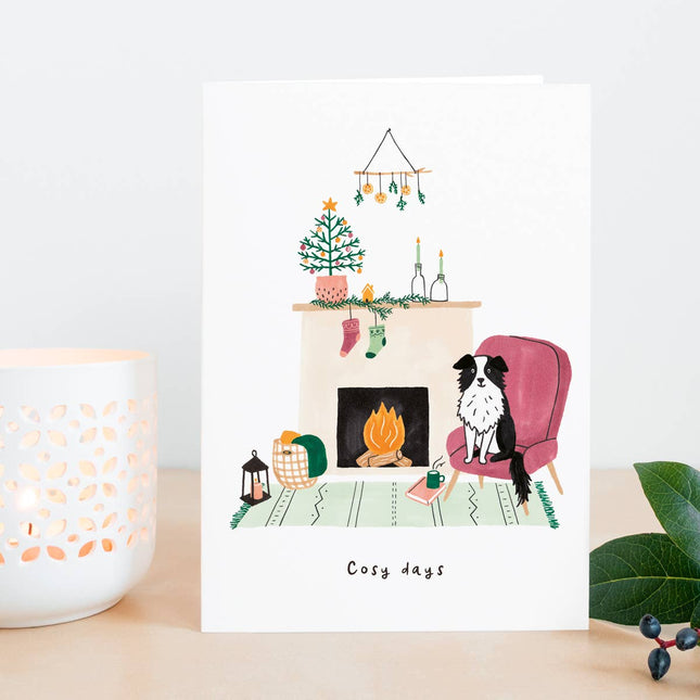 Christmas Card - Cosy Dog