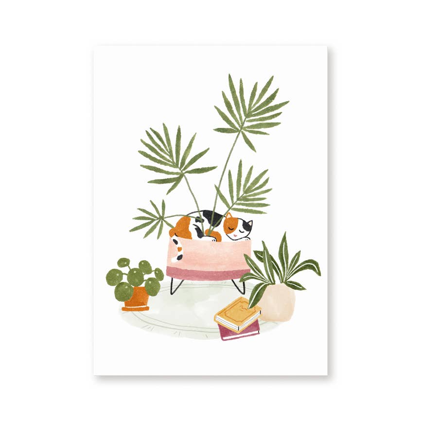 Postcard calico cat - Harman Shop & Atelier