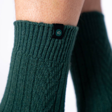 Wool Socks - Green - One size: 41/46 - Harman Shop & Atelier