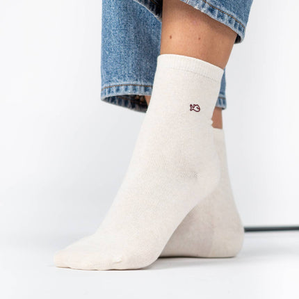 Glittery Socks - Socks - Ecru - One size: 37/40