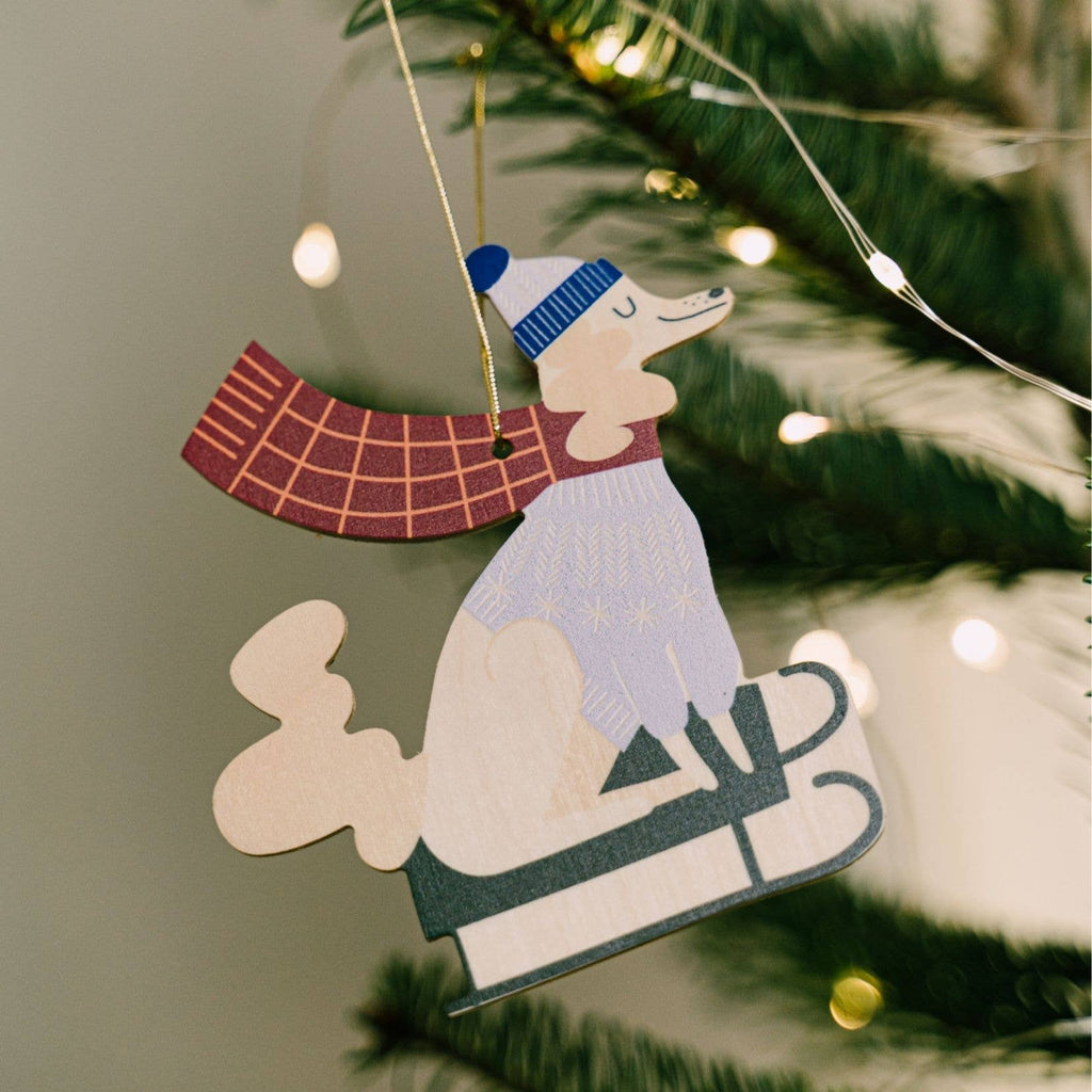 Grappige hond - Kerstversiering