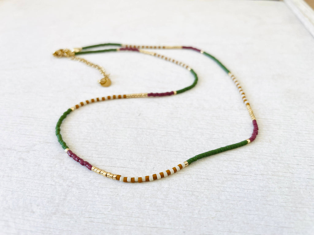 Miyuki Necklace with Stainless Steel Hook - C048 - Harman Shop & Atelier