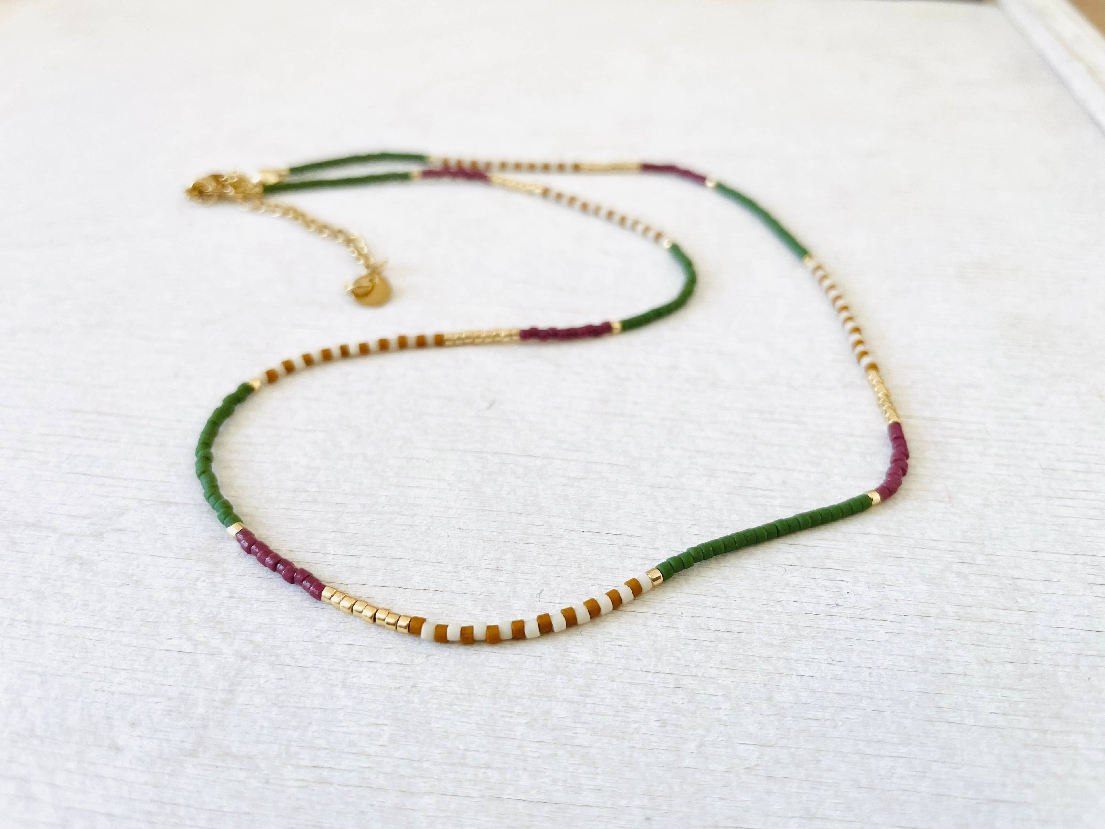 Miyuki Necklace with Stainless Steel Hook - C048 - Harman Shop & Atelier