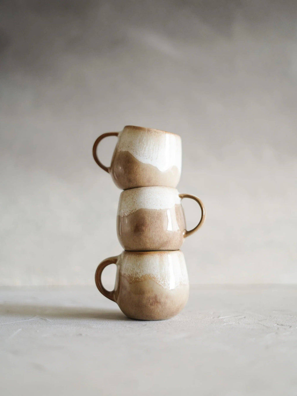 Handgemaakte keramische beker - Dunes - Beige - 100 ml