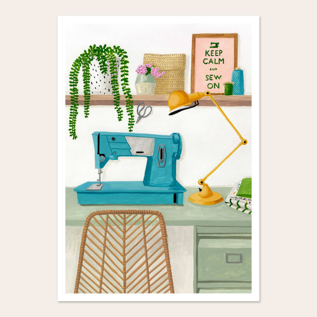 Poster - Keep Calm and Sew - A4 - Harman Shop & Atelier