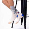 Combed Cotton Socks - Skier pattern - One size: 41/46 - Harman Shop & Atelier