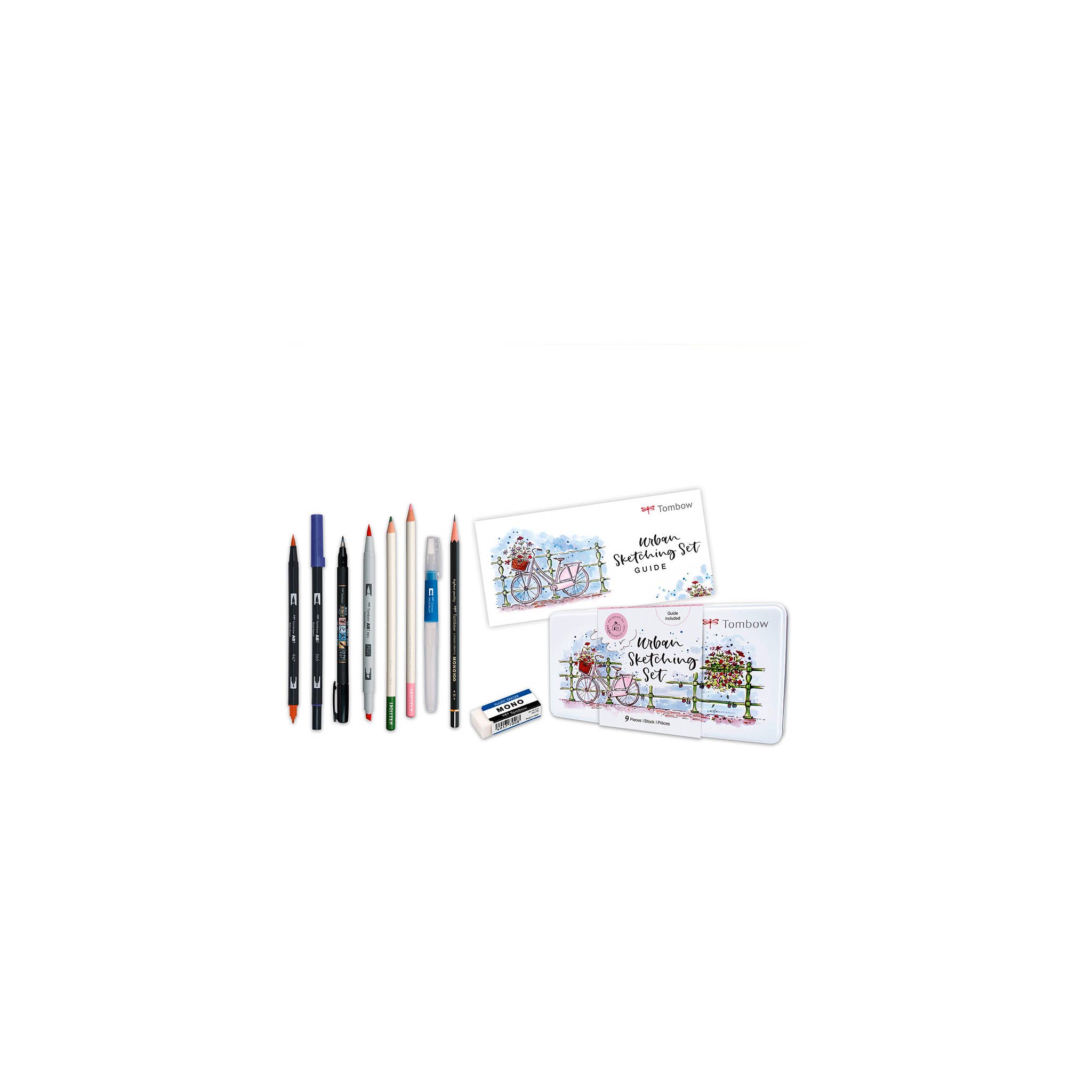 Tombow Urban Sketching Set + Bristol Paper DIN A5 Bundle